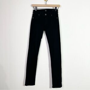 Citizens of Humanity Avedon Slick Skinny Leg Black Low Rise Jeans